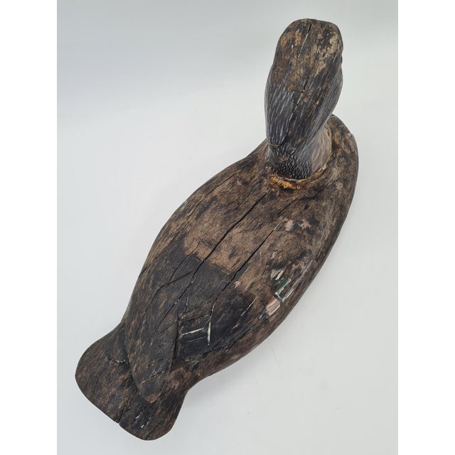 20th Century Wooden Duck Hunting Decoy, 1890s For Sale - Image 5 of 10