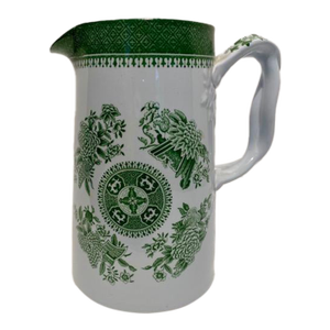 Vintage Spode Fitzhugh Green Stoneware Pitcher