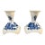 Royal Copenhagen Blue Flower 10/1711 Pair Porcelain Candlesticks Denmark Vintage For Sale