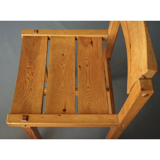 Pine Dining Set by Edwin Helseth for Stange Bruk, 1960s, Set of 5 For Sale - Image 15 of 18