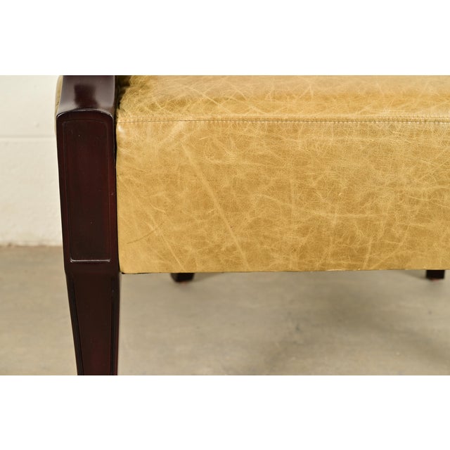 Barbara Barry for Baker Furniture Modern Regency Lounge Chair For Sale - Image 9 of 14