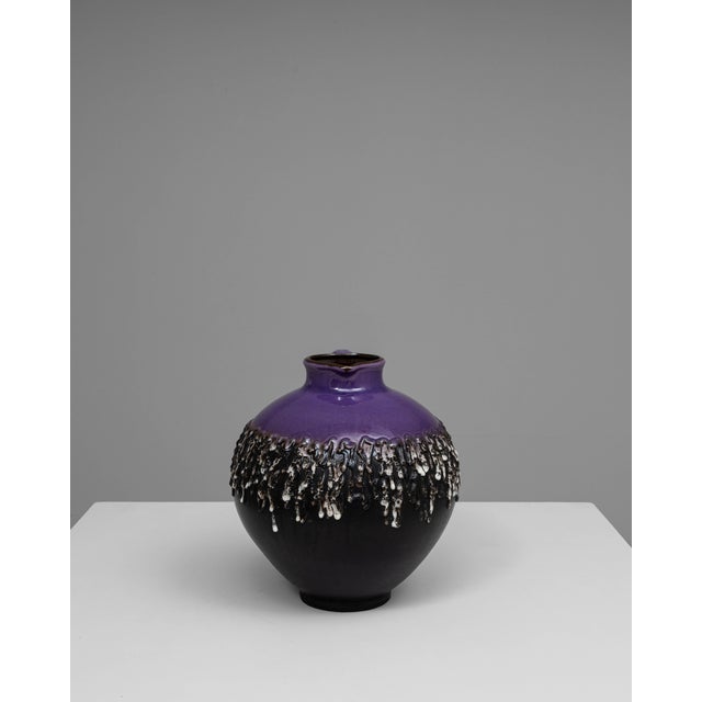 20th Century German Fat Lava Ceramic Jug For Sale - Image 16 of 18