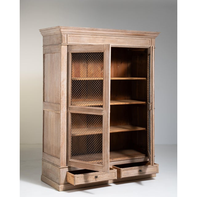 Louis Philippe Vitrine with Mesh Doors, Antique, France, Circa 1880 For Sale - Image 10 of 17