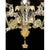 Traditional venetian "ca' rezzonico" murano glass wall sconce , full of hand-made details of blowing glass . full of gold-...