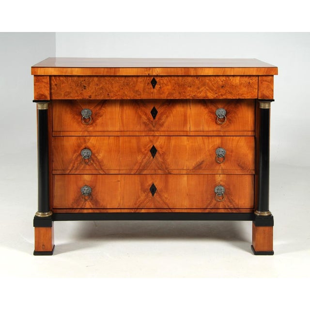 Biedermeier chest of drawers southern germany cherry around 1820 dimensions: h x w x d: 93 x 117 x 59 cm a four-tier piece...