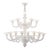 Monumental Contemporary White Rezzonico Murano Glass Chandelier For Sale