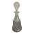 Vintage Crystal Liquor Decanter, Rare Bell Shaped Decanter, Cut Glass, Mid-Century Mordern For Sale