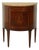 Italian Neoclassical 18th Century Walnut Demilune Cabinet with Marquetry Décor For Sale
