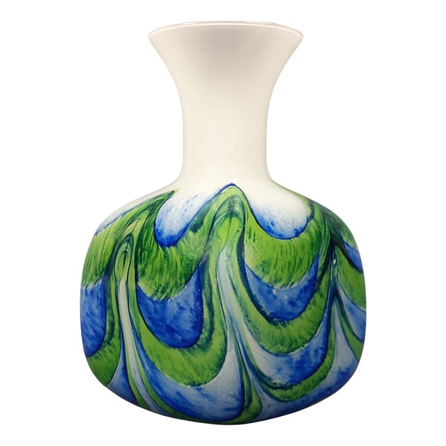Murano Glass Vase by Carlo Moretti, 1970s For Sale