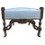 Mexican Antique Carved Walnut Hacienda Chair Reupholstered With Artisanal Oaxaca Zapotec Tapestry and Leather For Sale - Image 3 of 7