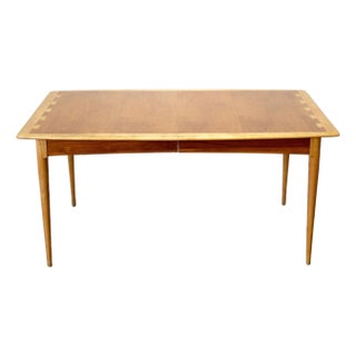 Lane Furniture "Acclaim" Walnut & Ash Dining Table For Sale