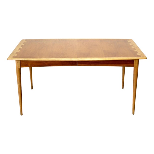 Lane Furniture "Acclaim" Walnut & Ash Dining Table For Sale