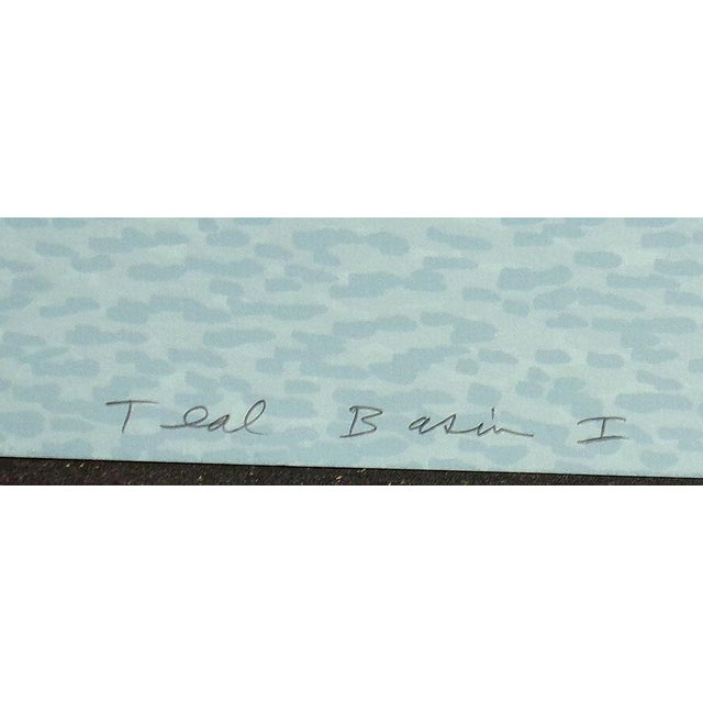 Scott Nellis "Teal Basin I, Ii, Iii" Triptych of 3 Signed & #Ed Art Serigraphs For Sale In Denver - Image 6 of 10