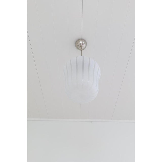 Swedish Modern Art Deco Pendant by Harald Notini for Böhlmarks, Sweden, 1940s For Sale - Image 12 of 13