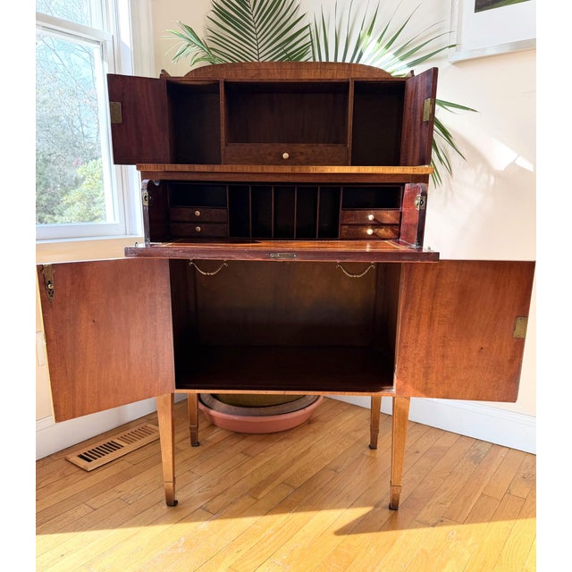 Antique Secretary Desk, Bar For Sale - Image 15 of 18