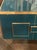 Modern Murano Glass and Brass Cabinet in Peacock Plume Green For Sale - Image 4 of 6