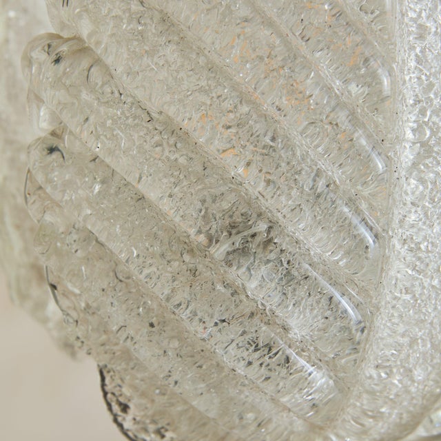 1940s Italian Murano Glass Leaf Basket Pendant Attributed to Barovier & Toso For Sale - Image 10 of 11