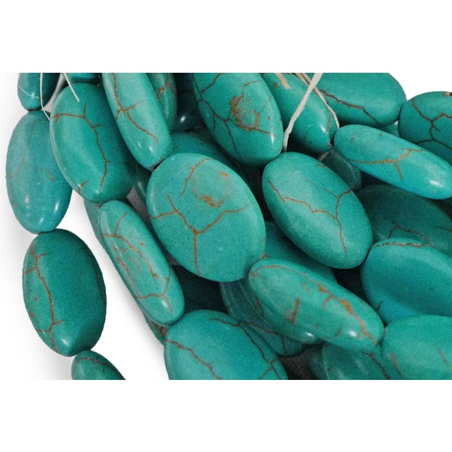 Indian Vintage Indian Turquoise Decorative Bead Grouping For Sale - Image 3 of 4