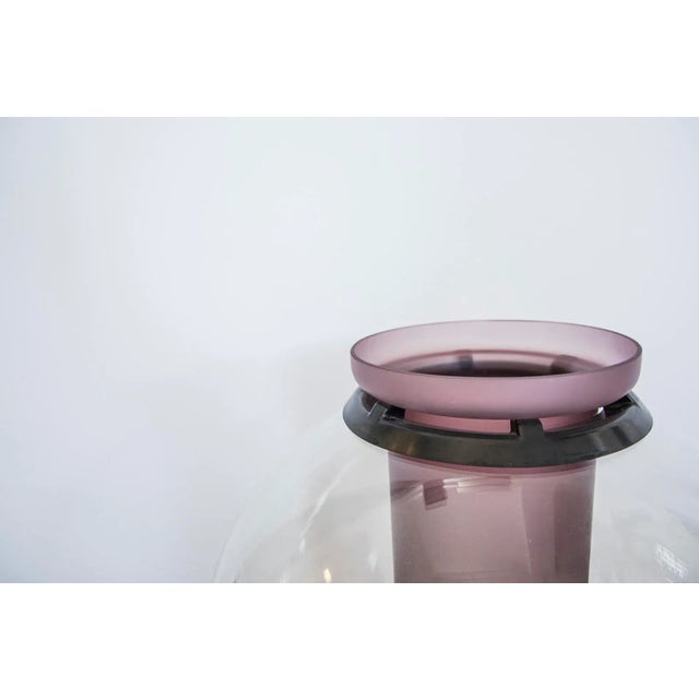 Contemporary Vintage Blown Glass Vase by Gianfranco Frattini for Progetti For Sale - Image 3 of 4