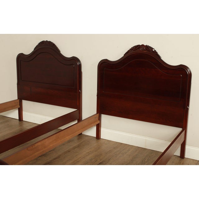 Davis Co. Lillian Russell Collection Cherry Twin Beds A Pair