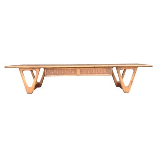 Lane Sculptural Base Coffee Table For Sale