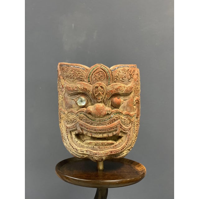 Wood Indonesian Demon Mask For Sale - Image 7 of 8