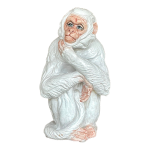 Vintage Italian Glazed Ceramic Monkey