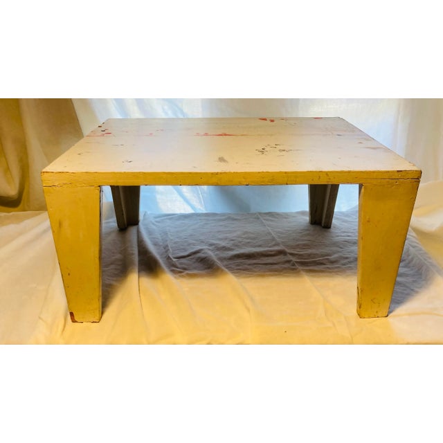 Postmodern 1980s Original Vintage Prototype for Small Side Table by Artist Michael Mota Dallas Tx For Sale - Image 3 of 11