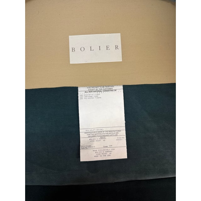 Richard Mishaan for Bolier & Co. Velvet Club Chairs, Pair For Sale - Image 9 of 12