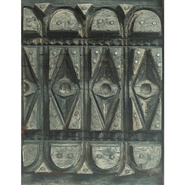 Burnt Umber Symmetrical Wood Form Wall Art For Sale - Image 8 of 14