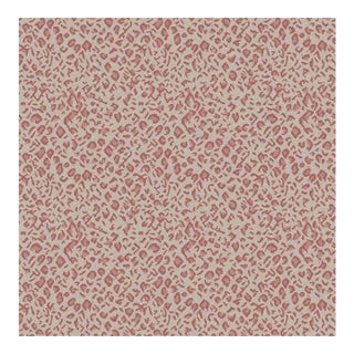 Panthera Spotted Leopard Hand-Looped Area 4' x 6' Rug - Quartz Pink For Sale