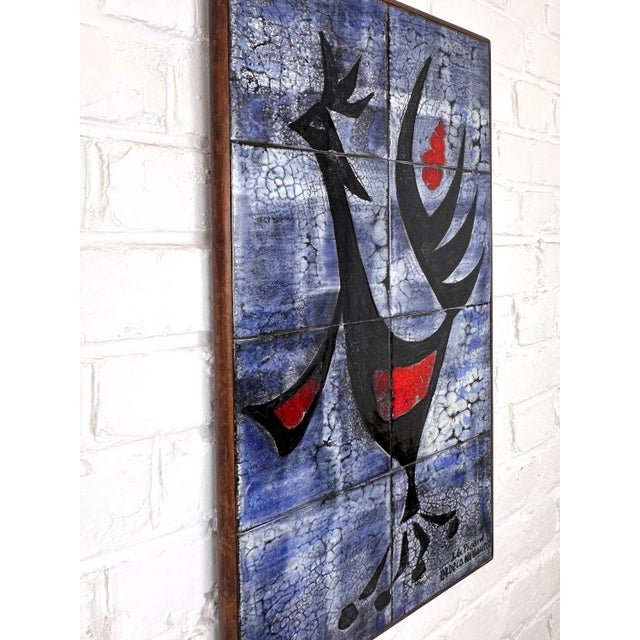 Modernist Ceramic Wall Panel by J.G. Picard, Vallauris, France, 1960s For Sale - Image 9 of 13