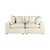 Boho Chic Cali Natural Performance Fabric Modular Loveseat For Sale - Image 3 of 8
