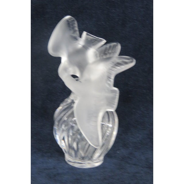 Lalique Nina Ricci L Air Du Temps Empty Perfume Bottle Love Birds Stopper 5195b For Sale - Image 9 of 14