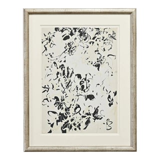 English Circa 1930 Framed Modern Monochromatic Painting For Sale