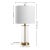 Safavieh Anders Table Lamp in Clear/Brass - a Pair For Sale - Image 4 of 4