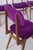 Mid-Century Modern Italian Chairs in Purple Velvet, 1960, Set of 6 For Sale - Image 9 of 13