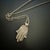 Early 21st Century Dainty Diamond Hamsa Pendant Sterling Silver Chain Necklace For Sale - Image 5 of 8