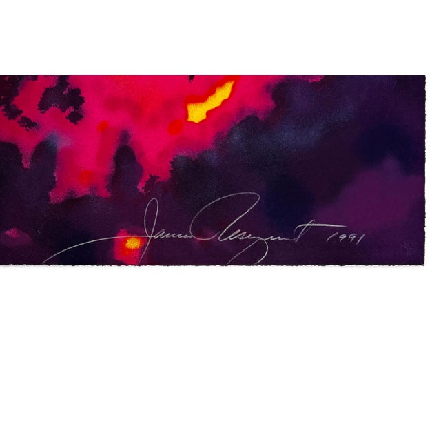 Lithograph in colors on BFK Rives mould-made paper. Hand signed lower left by James Rosenquist. Hand numbered 58/60 and...