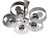 Lightolier Space Age Chrome and Lucite Chandelier For Sale - Image 4 of 11