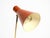Large Mid-Century Modern Brass Table Lamp with Brick-Red Shade, 1950s For Sale - Image 16 of 18