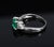 Late 20th Century Gia Colombian No Oil Emerald & 0.18ct Diamond Platinum Ring Size 6 For Sale - Image 17 of 18