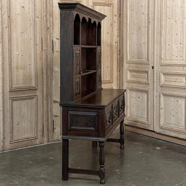 Vintage Welsh Oak Sideboard, Hand-Crafted, British Colonial, Mid-1900s For Sale - Image 18 of 18