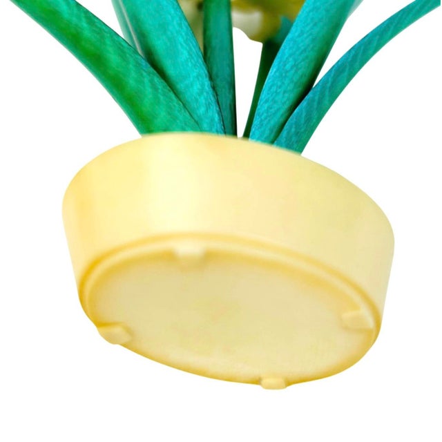 Carved Polychrome Potted Hyacinth For Sale - Image 4 of 11