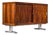 Mid-Century Wood Veneer Sideboard with Chrome Legs, 1960s For Sale