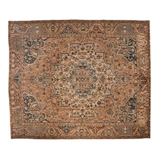 Vintage Distressed Bakhtiari Carpet - 10'2" x 12'1" For Sale