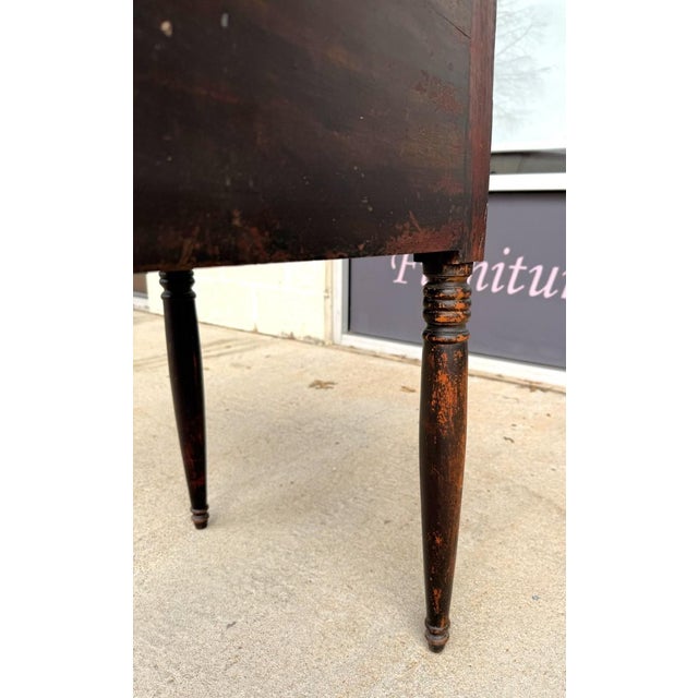 19th Century End Table With Marble Top For Sale - Image 11 of 11