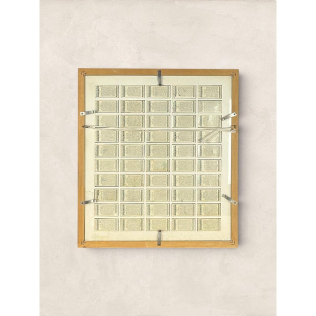 A charming framed collection of vintage Player’s Cigarettes “Motor Cars” cigarette cards, presented in a custom frame...
