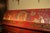 Red Chinoiserie Red and Gilt Painted Tall Bookcase For Sale - Image 8 of 10