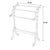 This distinctive traditional quilt rack will stylishly display blankets, quilts, throws, or even guest towels. Crafted...